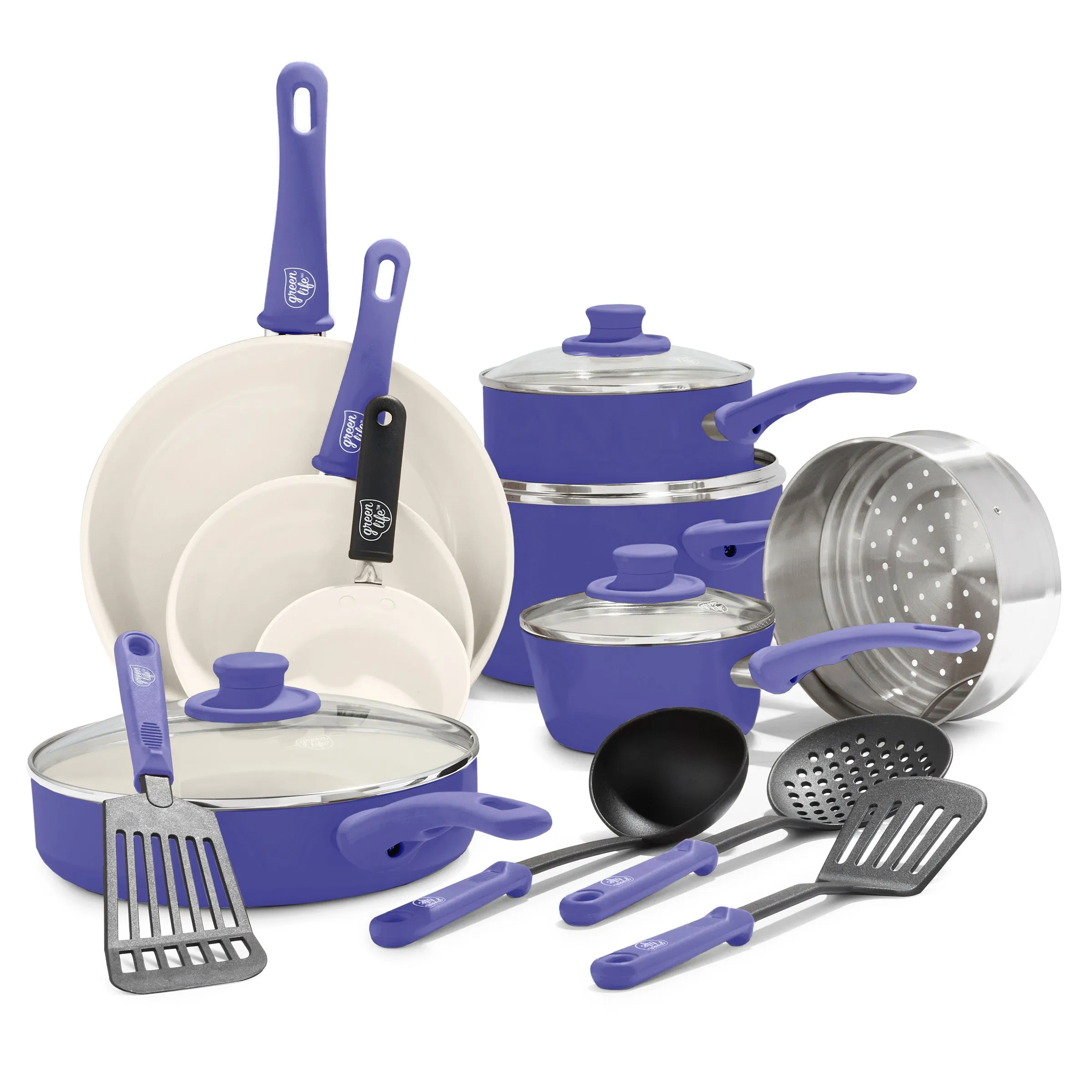 Soft Grip 16-Piece Cookware Set