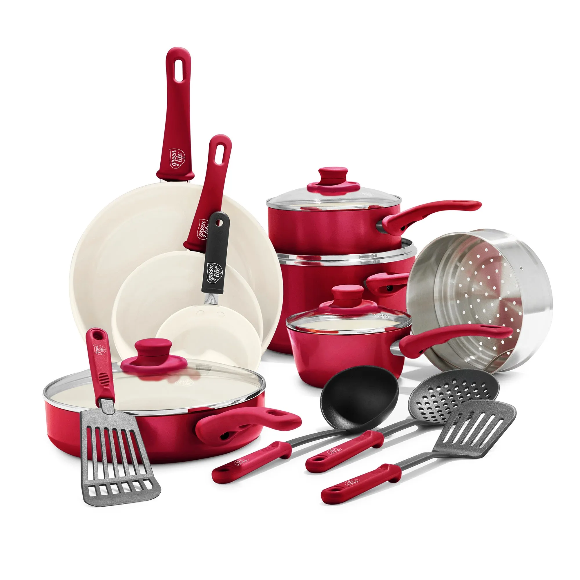 Soft Grip 16-Piece Cookware Set