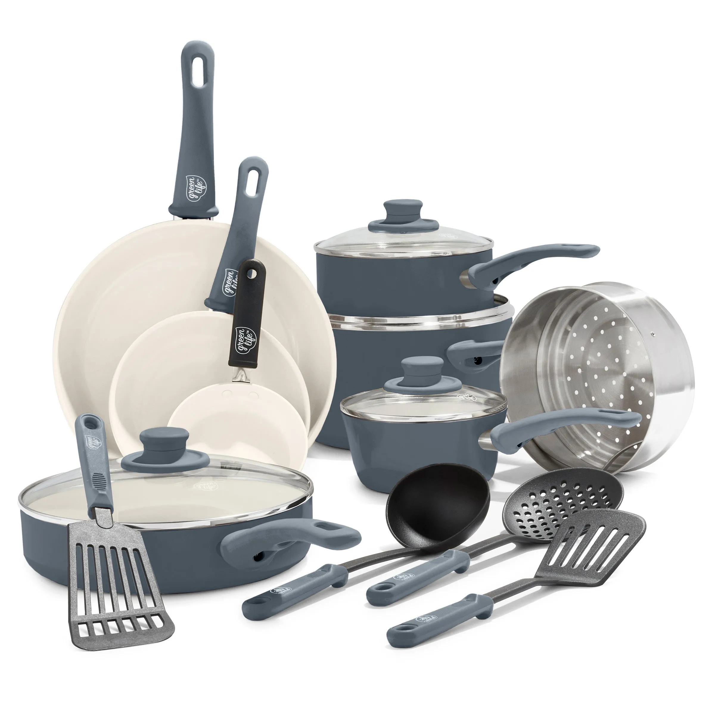 Soft Grip 16-Piece Cookware Set