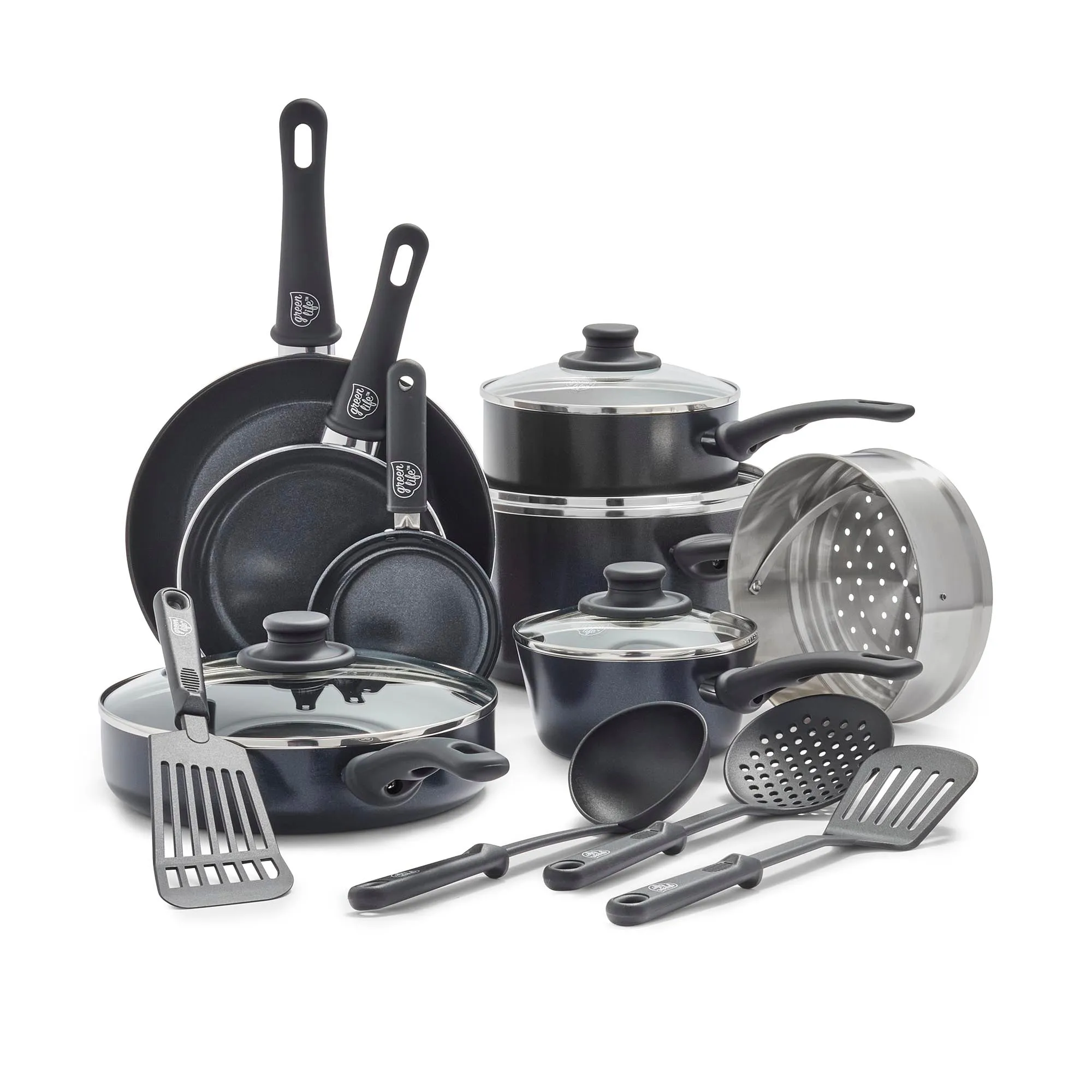 Soft Grip Pro 16-Piece Cookware Set
