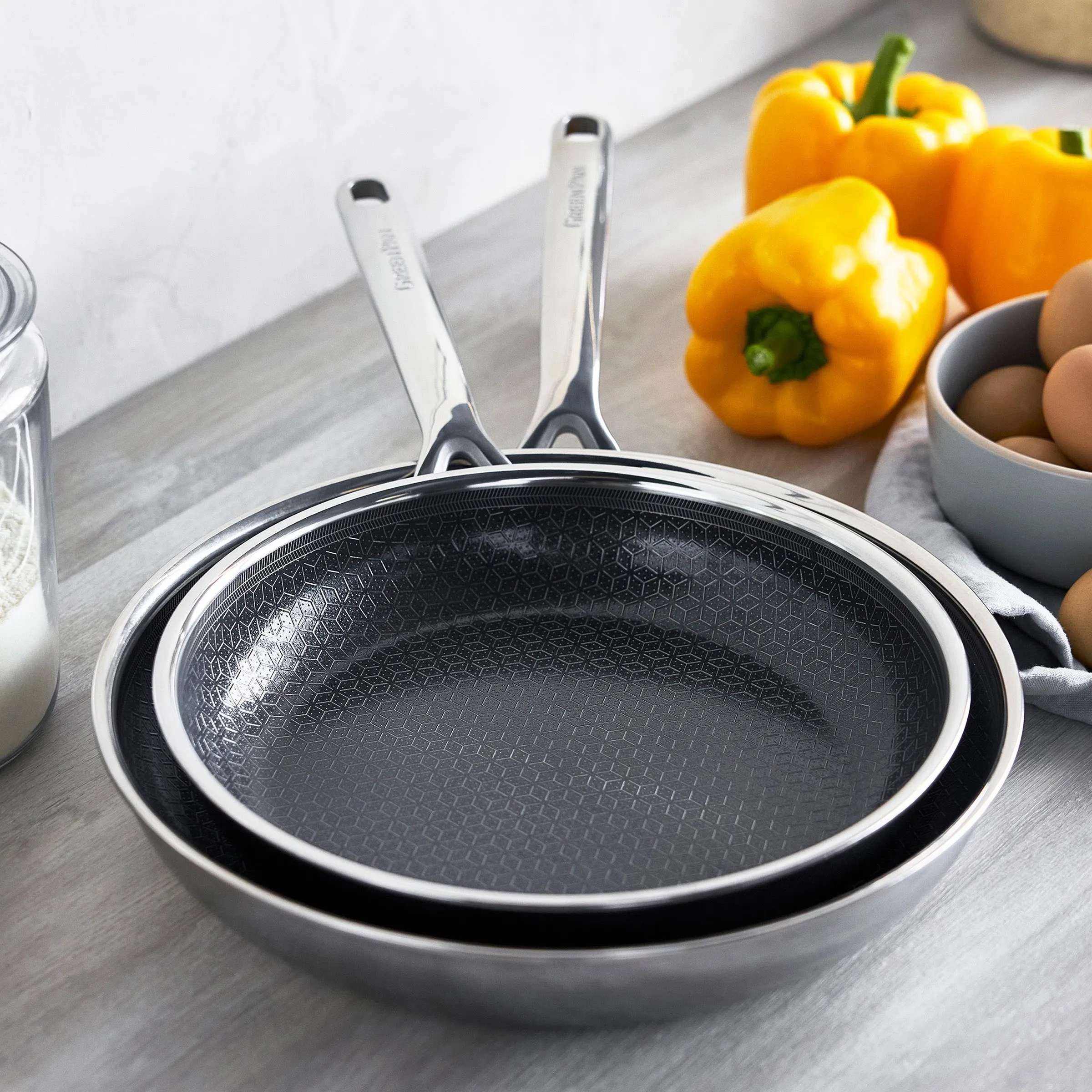 Spectra Thermobond Hybrid Ceramic Nonstick 10" and 12" Frypan Set