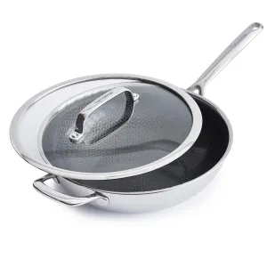 Spectra Thermobond Hybrid Ceramic Nonstick 12" Wok with Lid
