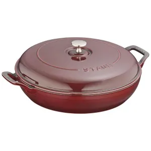 Staub 3.5-Quart Grenadine Enameled Cast Iron Braiser