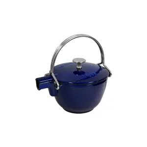 Staub Round Teapot/Kettle - 1 Qt. - Dark Blue
