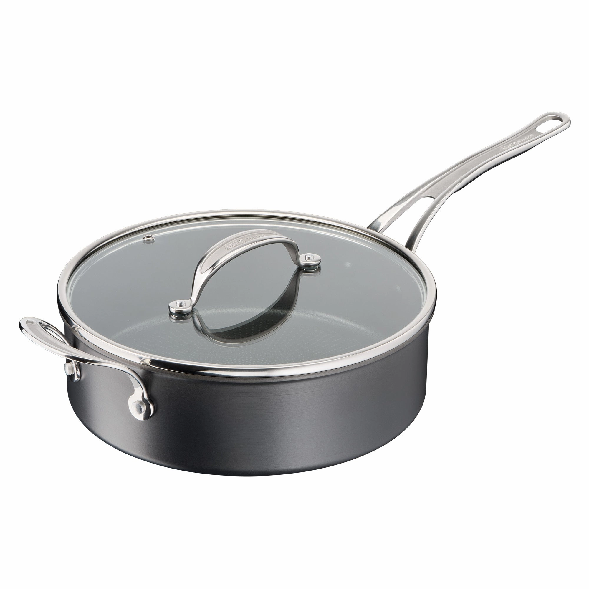 User manual and frequently asked questions Jamie Oliver by Tefal Cooks Classic Non-Stick Induction Hard Anodised Sautepan   Lid 26cm