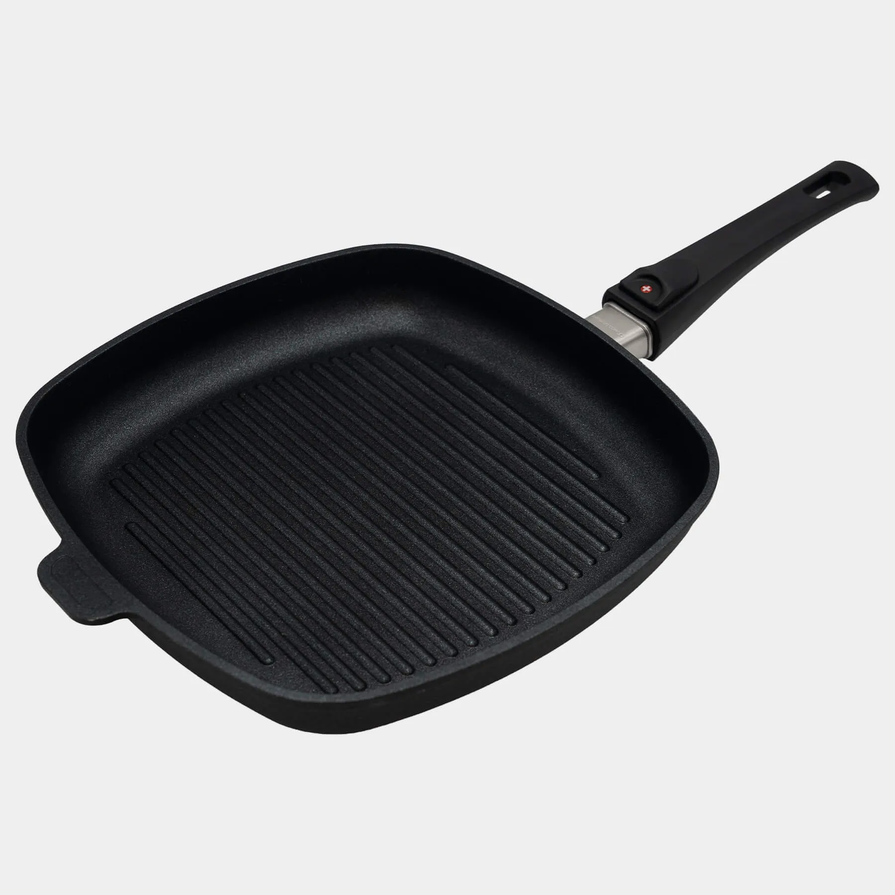 XD Nonstick 11" x 11" Square Grill Pan with Detachable Handle - Induction