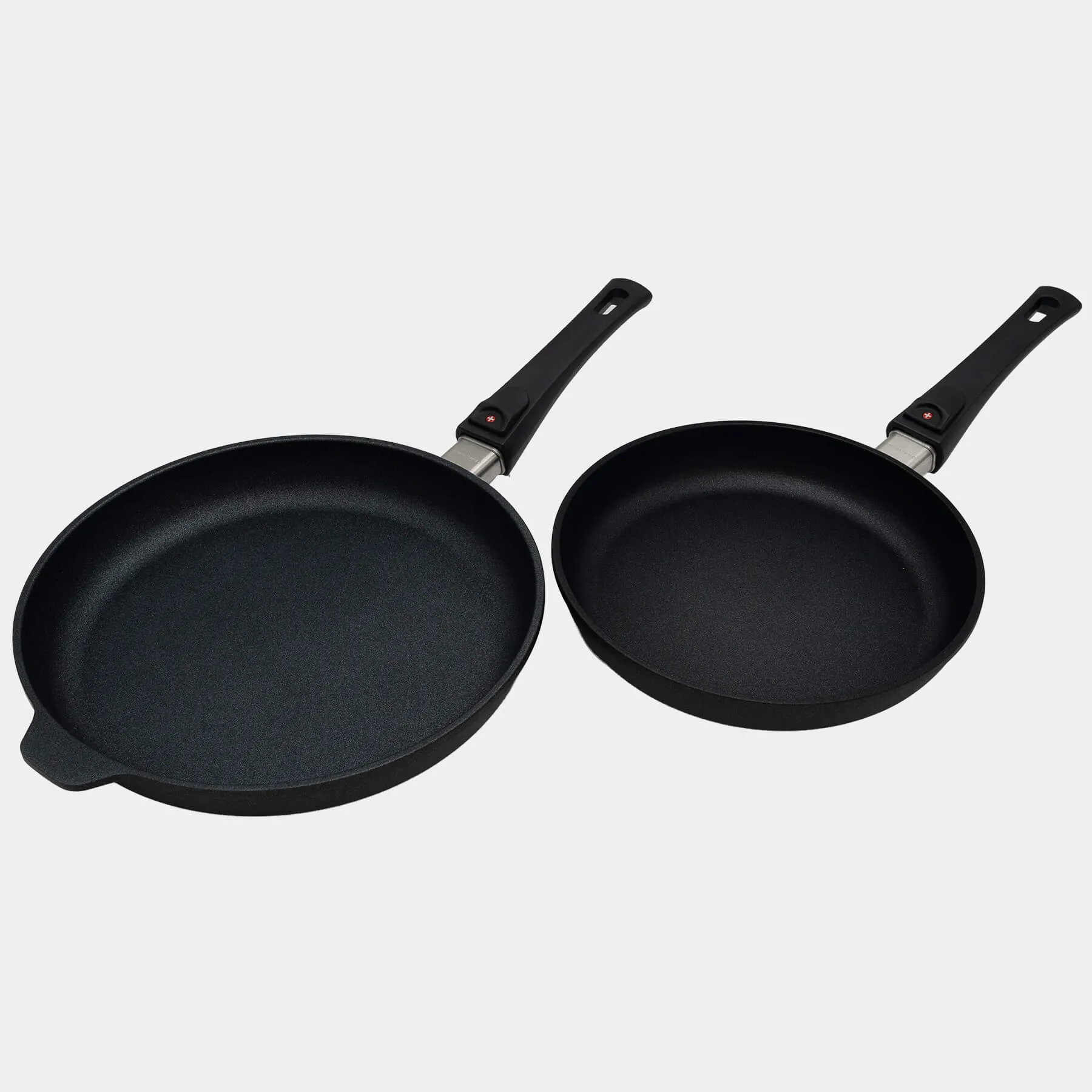 XD Nonstick 2-Piece Set - Duo Fry Pans with Detachable Handle - Induction