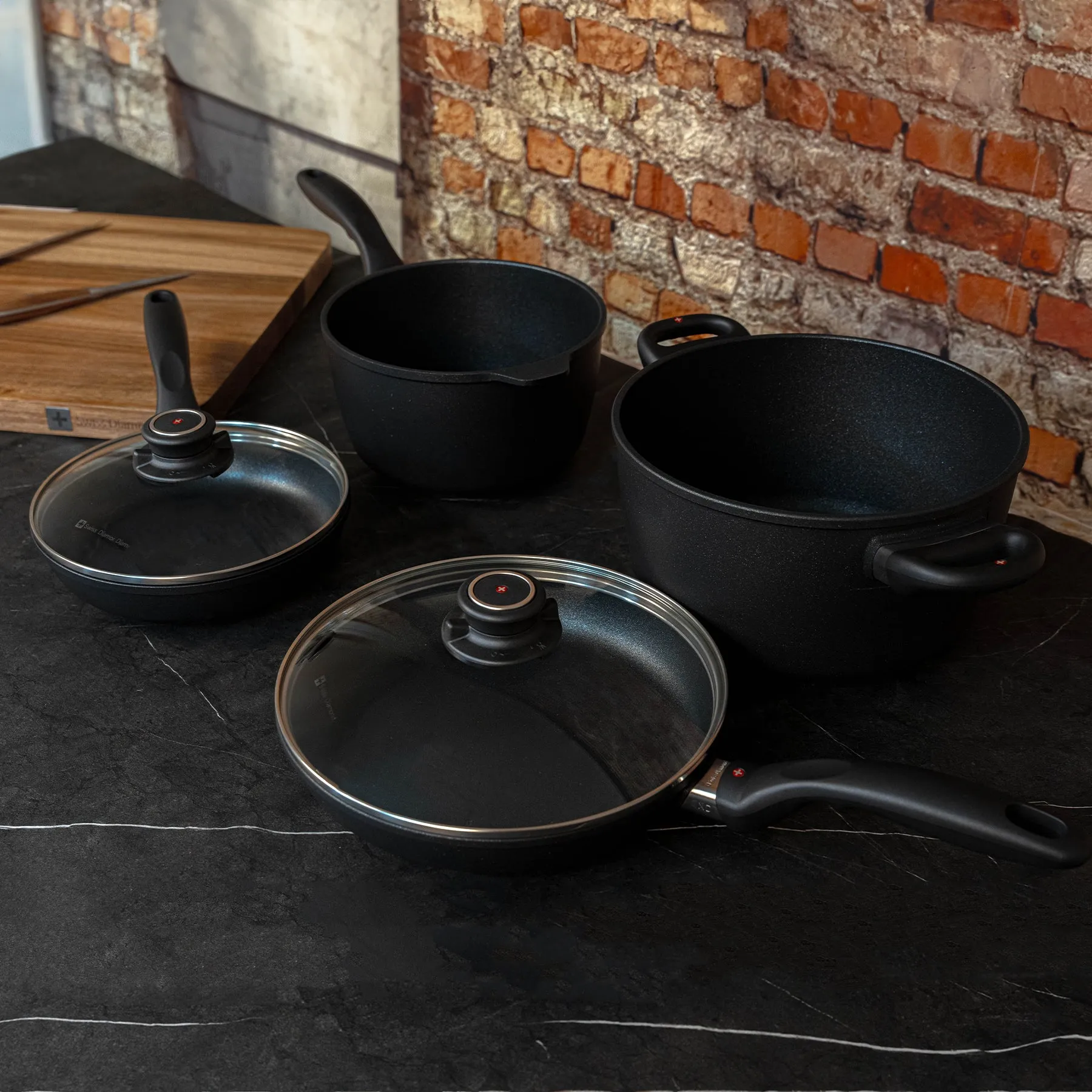 XD Nonstick 6-Piece Set - Fry Pan, Saucepan & Soup Pot - Induction
