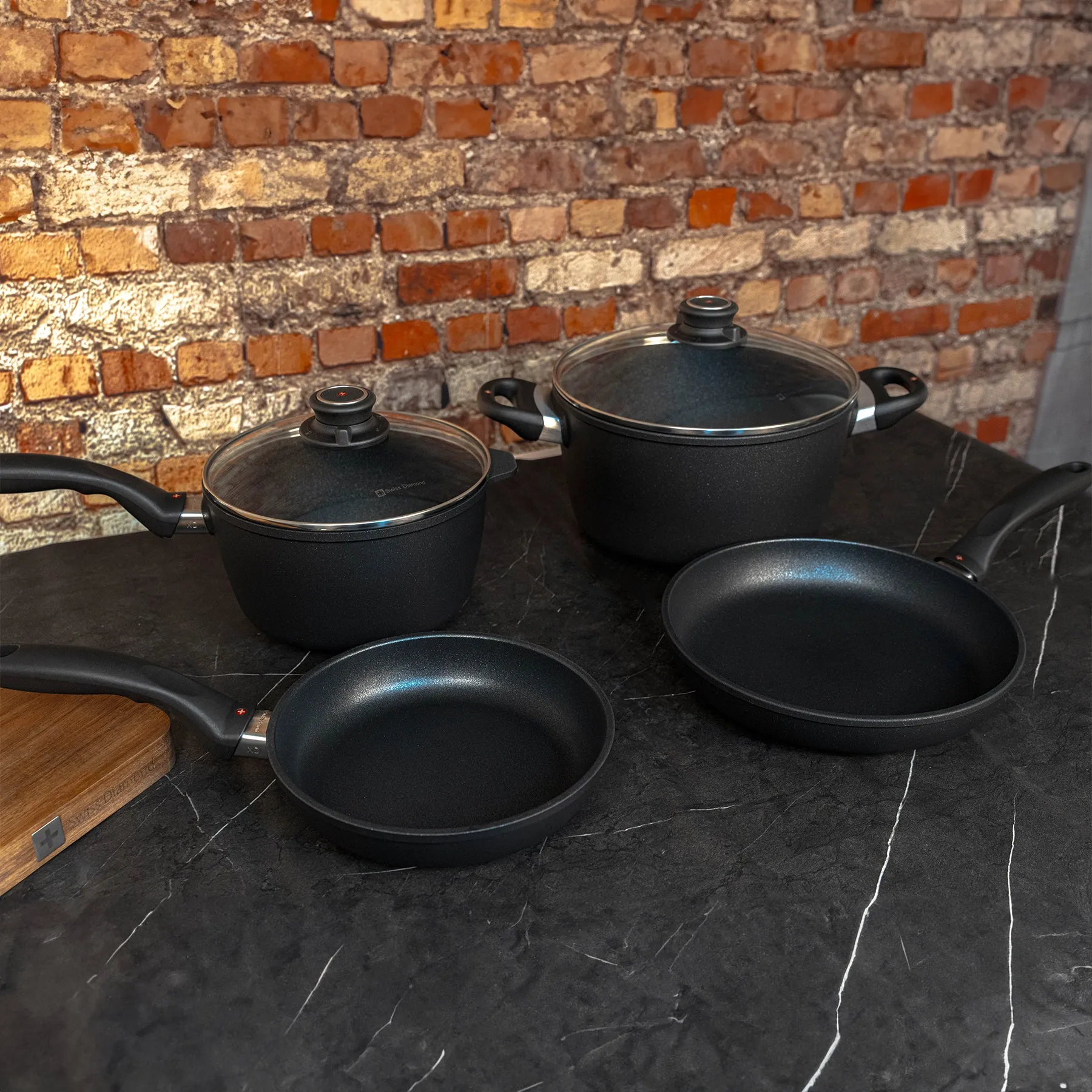 XD Nonstick 6-Piece Set - Fry Pan, Saucepan & Soup Pot - Induction