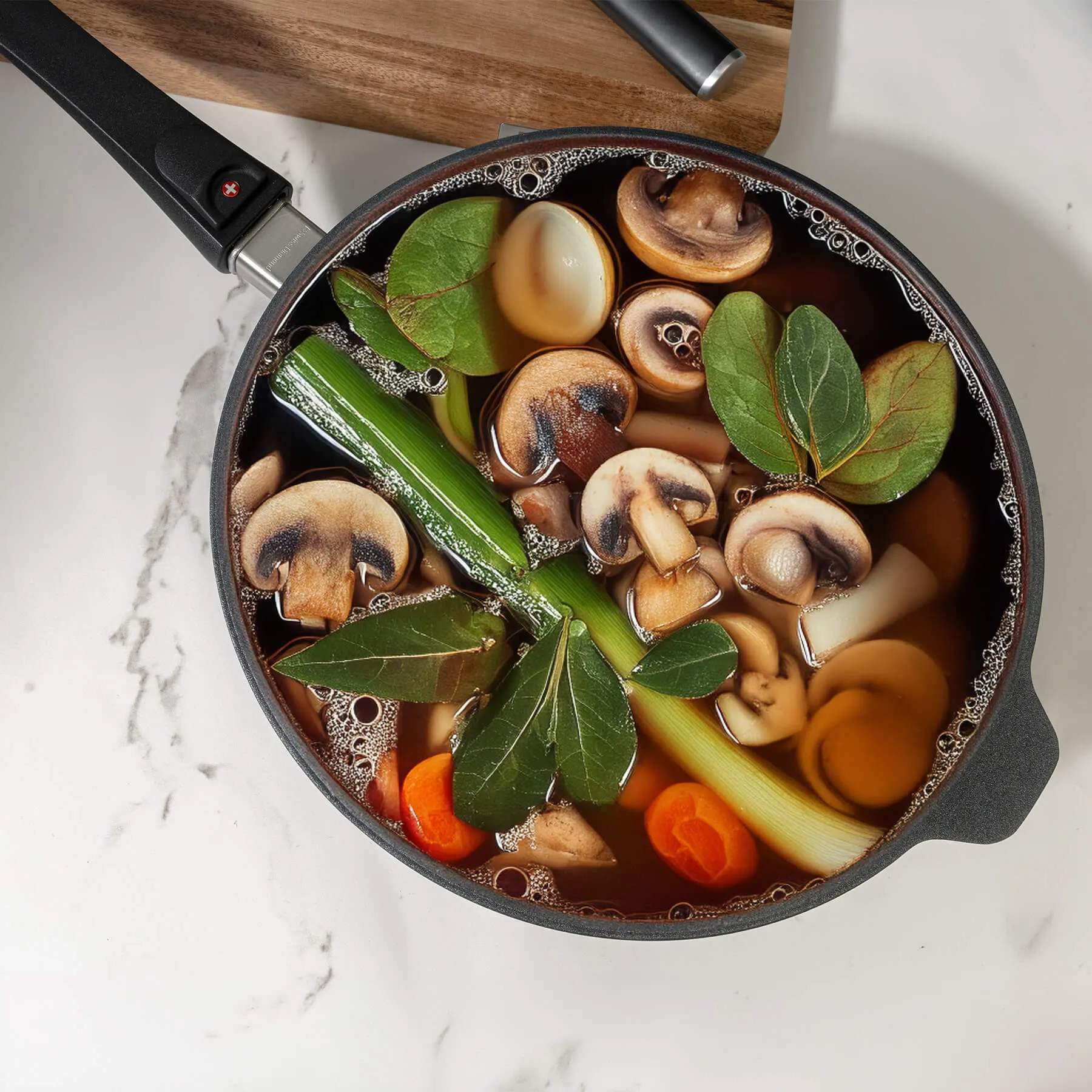 XD Nonstick Saute Pan with Detachable Handle - Induction