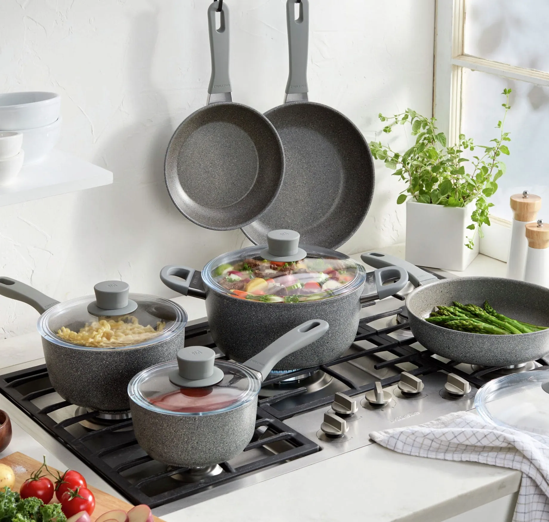 Zwilling Parma Plus 10-Piece Ceramic Nonstick Cookware Set